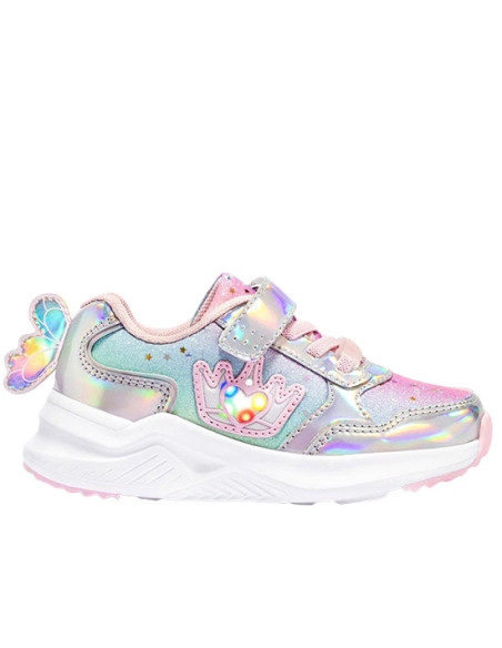 ZAPATILLA DEPORTE NIÑA CONGUITOS CON LUZ COSH261013 PLATA