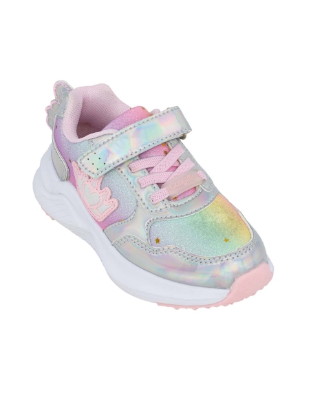 ZAPATILLA DEPORTE NIÑA CONGUITOS CON LUZ COSH261013 PLATA