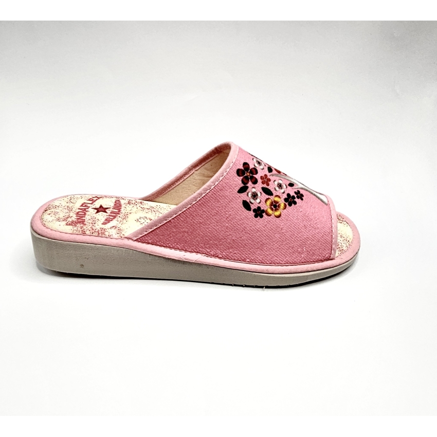 ZAPATILLA ESTAR POR CASA MUJER RIZO 3052 ROSA