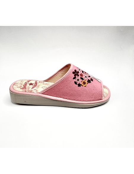 ZAPATILLA ESTAR POR CASA MUJER RIZO 3052 ROSA
