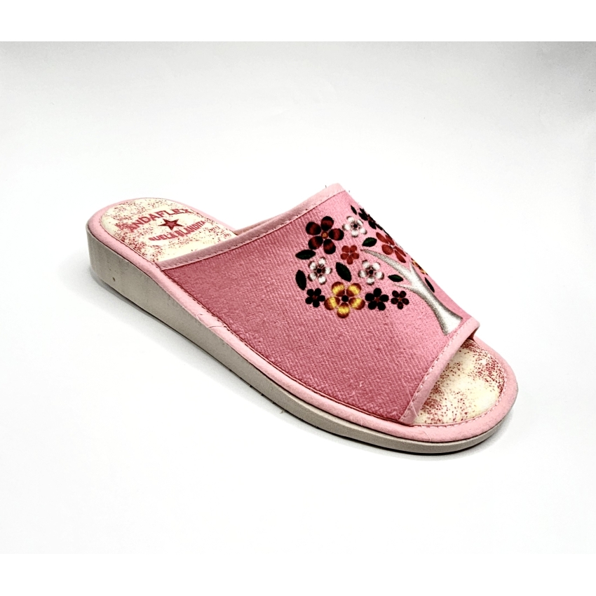 ZAPATILLA ESTAR POR CASA MUJER RIZO 3052 ROSA