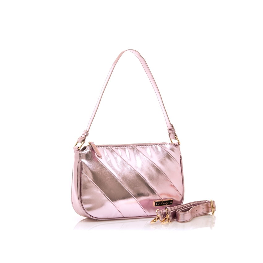 BOLSO MUSTANG FABU ZIO ROSA METALIZADO
