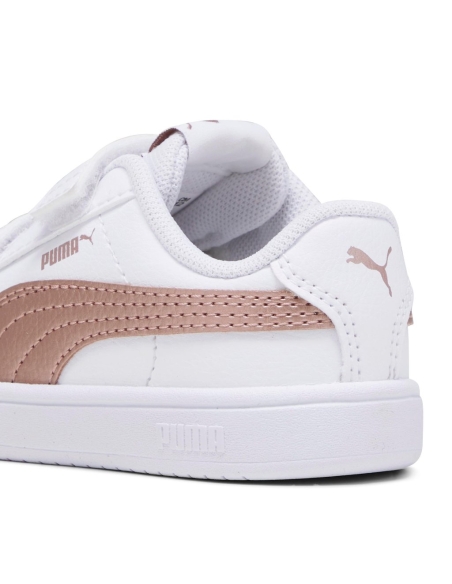 ZAPATILLA DEPORTE NIÑA PUMA VELCRO BLANCO ROSA ORO 394254-04
