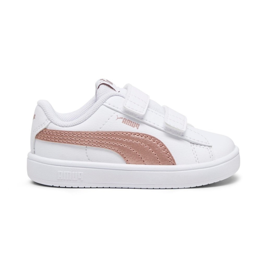 ZAPATILLA DEPORTE NIÑA PUMA VELCRO BLANCO ROSA ORO 394254-04