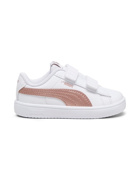 ZAPATILLA DEPORTE NIÑA PUMA VELCRO BLANCO ROSA ORO 394254-04