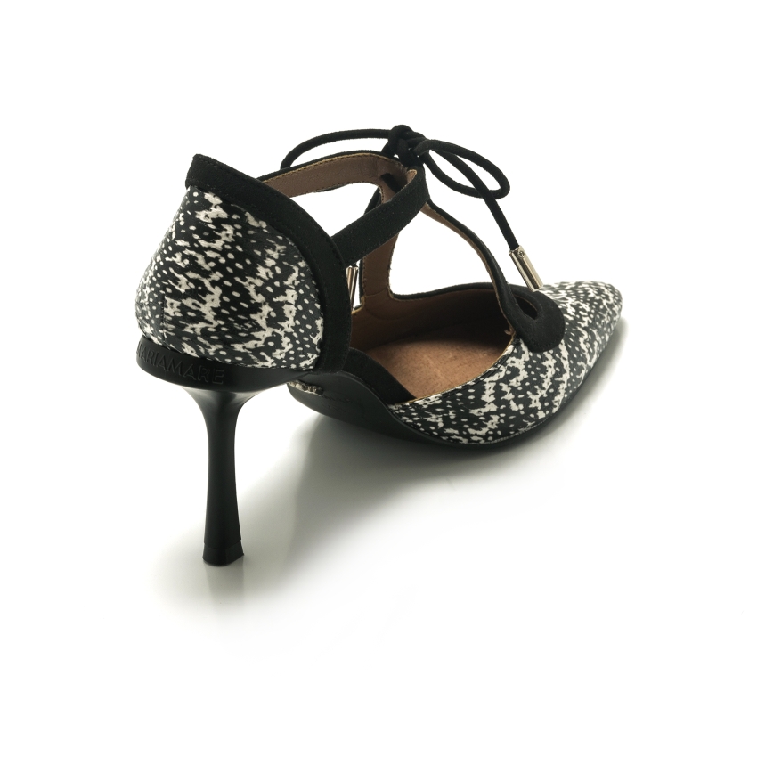 ZAPATO MUJER TACON MARIAMARE 68465 SERPIENTE NEGRO