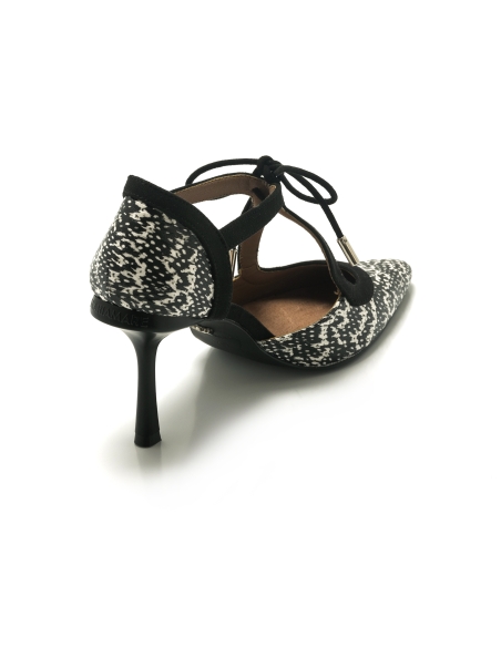 ZAPATO MUJER TACON MARIAMARE 68465 SERPIENTE NEGRO