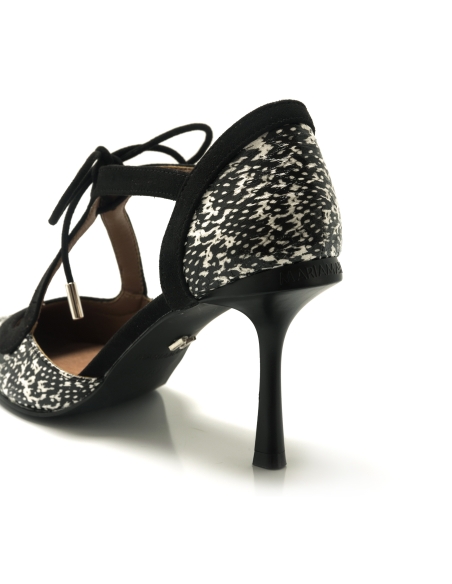 ZAPATO MUJER TACON MARIAMARE 68465 SERPIENTE NEGRO