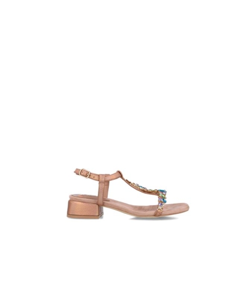 SANDALIA TACON BAJO MENBUR PEDRERIA 25161