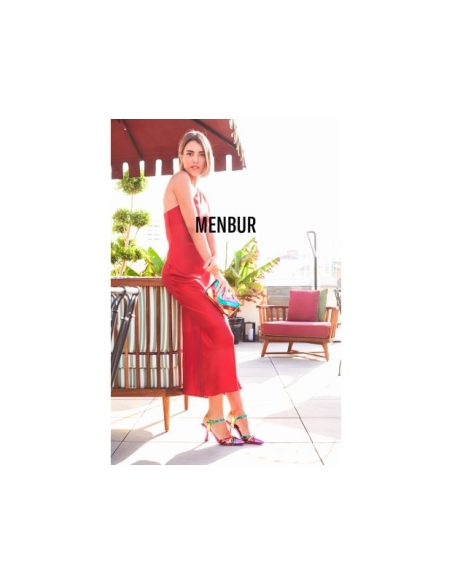 ZAPATO TACON   MENBUR METALIZADO MULTICOLOR  24764