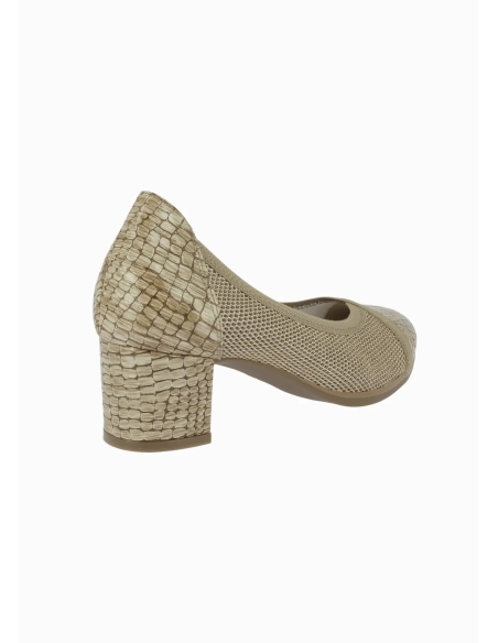 ZAPATO TACON ANCHO ESPECIAL DOCTOR CUTILLAS 80116 CAMEL