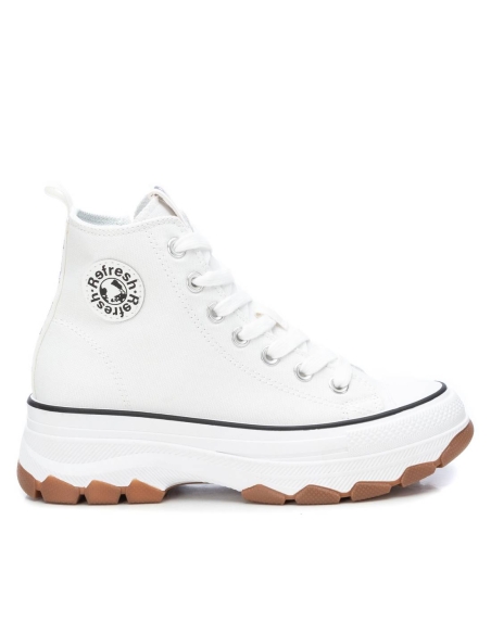 BOTIN LONA MUJER PLATAFORMA REFRESH 171919 BLANCO