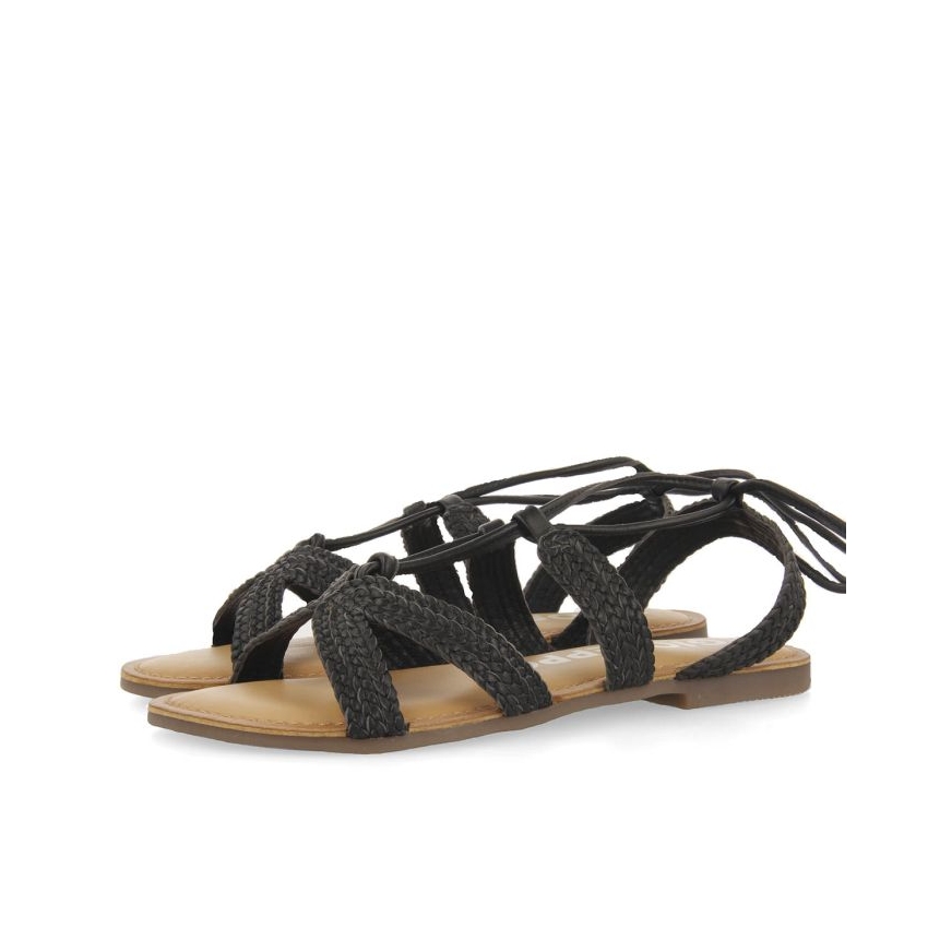 SANDALIA MUJER PLANA GIOSEPPO DARNEY NEGRO  69130