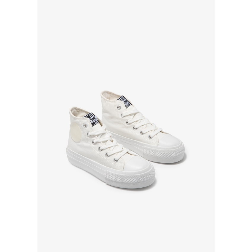 BOTA LONA B&W CONGUITOS BLANCA 527062