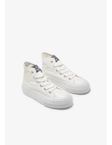 BOTA LONA B&W CONGUITOS BLANCA 527062