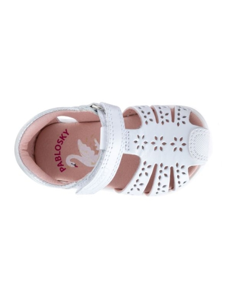 SANDALIA RESPETUOSA BEBE NIÑA PABLOSKY OLIMPO BLANCO 037200