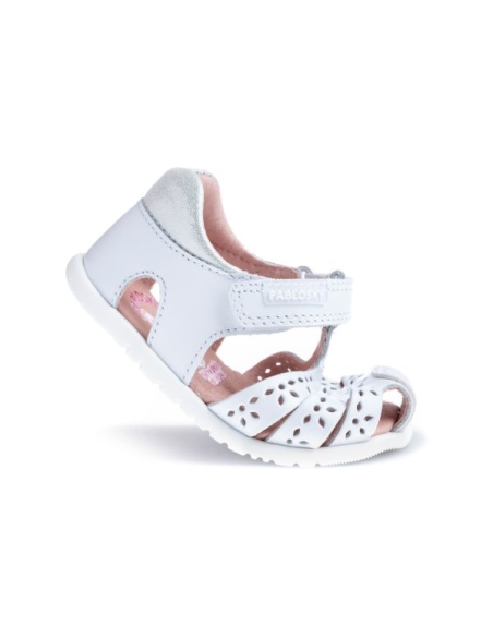 SANDALIA RESPETUOSA BEBE NIÑA PABLOSKY OLIMPO BLANCO 037200