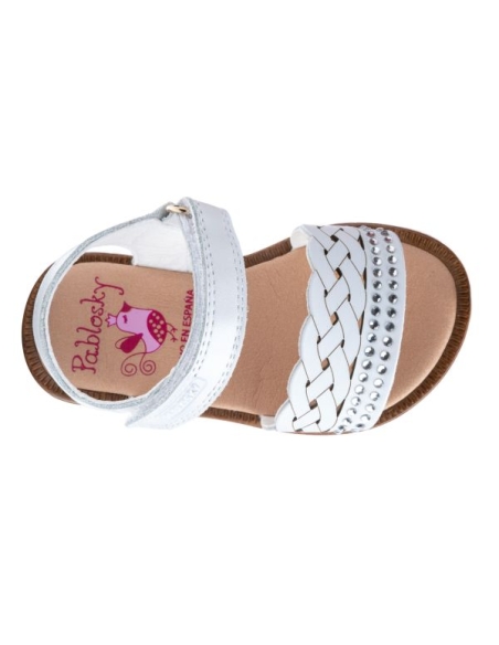 SANDALIA NIÑA PABLOSKY NAPA NACAR BLANCO 039708