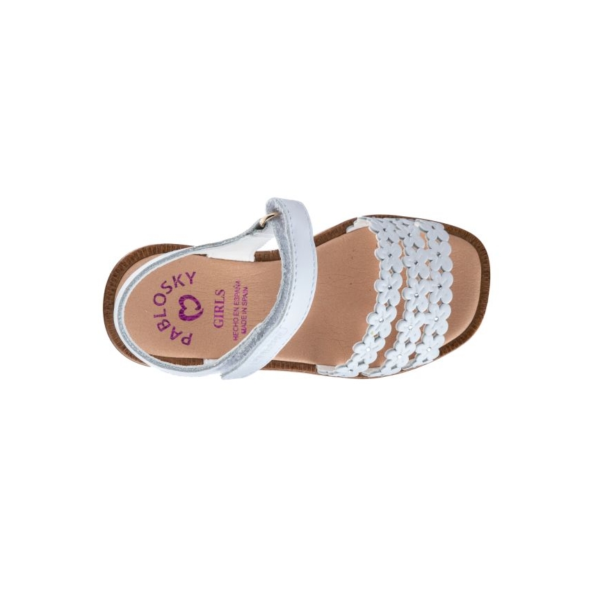 SANDALIA NIÑA PABLOSKY OLIMPO BLANCO 427700
