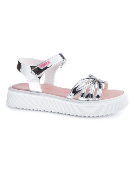 SANDALIA NIÑA PABLOSKY TITANIO PLATA 871450