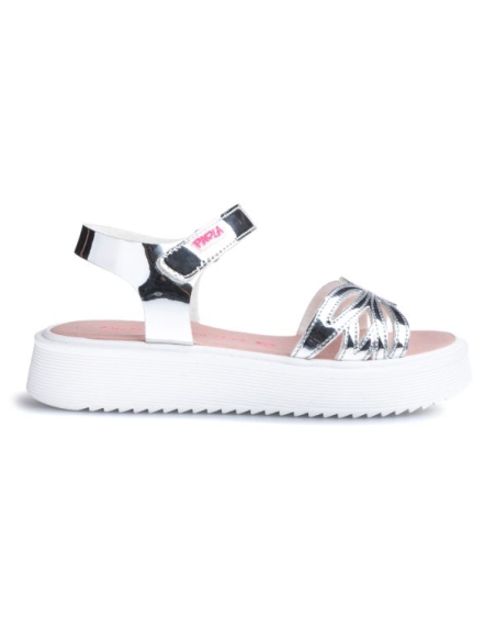 SANDALIA NIÑA PABLOSKY TITANIO PLATA 871450