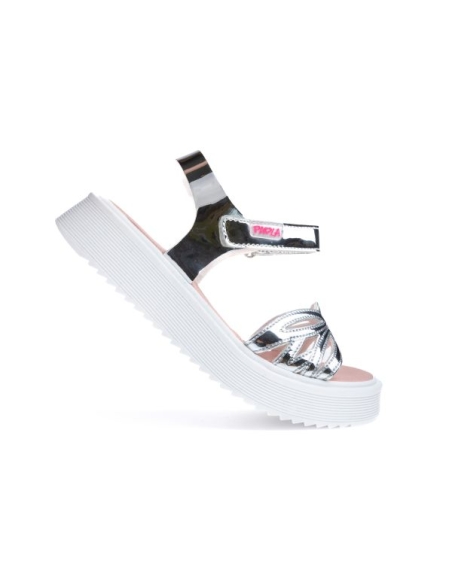 SANDALIA NIÑA PABLOSKY TITANIO PLATA 871450