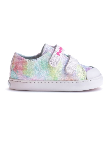 ZAPATILLA NIÑA PABLOSKY LONA LINO GLITTER MALVA 975530