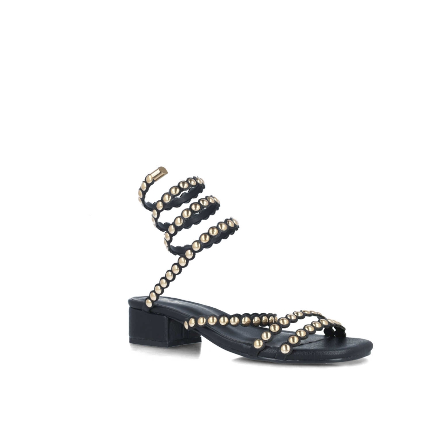 SANDALIAS PLANAS MUJER MENBUR ESPIRAL APLIQUE...