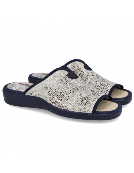 ZAPATILLA ESTAR POR CASA MUJER DEVALVERDE PANABER MARINO 154