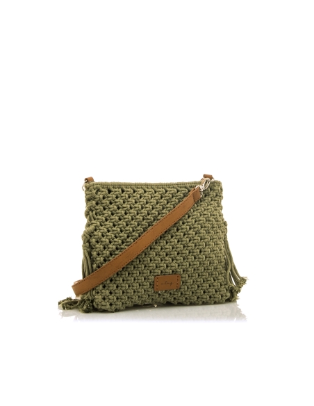 BOLSO BANDOLERA MUSTANG MACRAME KAKI MABINI