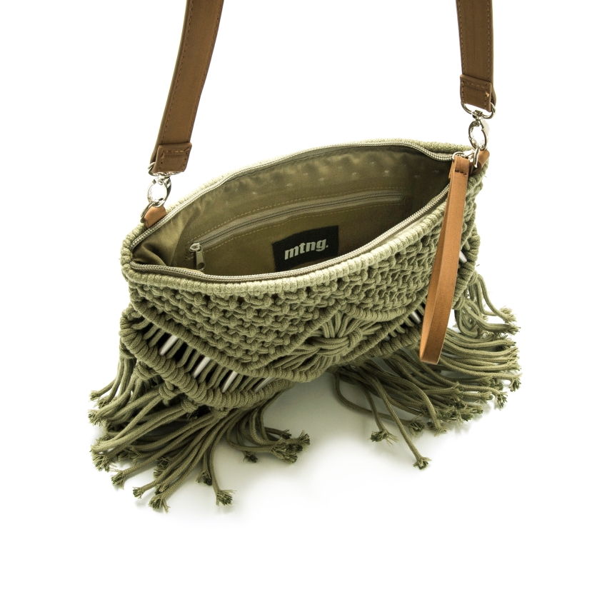 BOLSO BANDOLERA MUSTANG MACRAME KAKI MABINI