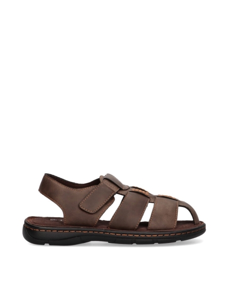 SANDALIA CABALLERO ETIKA 41016 MARRON