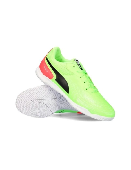 ZAPATILLA DEPORTE NIÑO PUMA FUTBOL SALA TRUCO 107980 VERDE