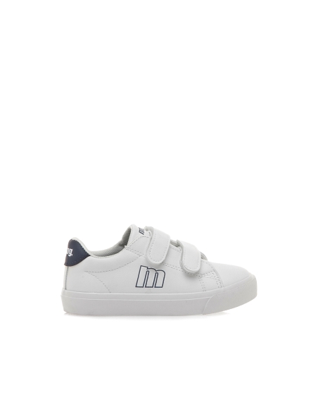 ZAPATILLA CASUAL NIÑO MUSTANG VELCRO BLANCO