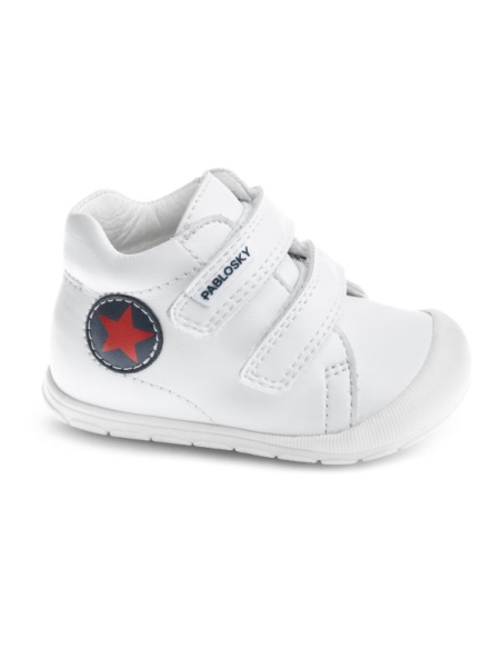 BOTITA NIÑO PABLOSKY VELCRO RESPETUOSA BLANCA 045302