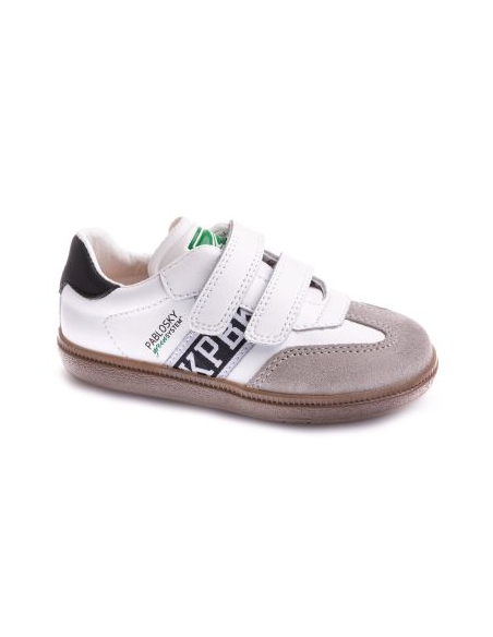 ZAPATILLA DEPORTE NIÑO PABLOSKY RESPETUOSA VELCRO PIEL BLANC
