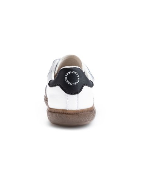ZAPATILLA DEPORTE NIÑO PABLOSKY RESPETUOSA VELCRO PIEL BLANC