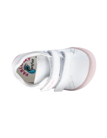 BOTITA NIÑA PABLOSKY RESPETUOSA VELCRO PIEL BLANCO PRIMEROS
