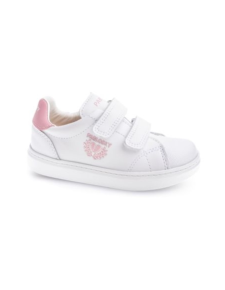 ZAPATILLA DEPORTE NIÑA PABLOSKY RESPETUOSA VELCRO PIEL BLANC