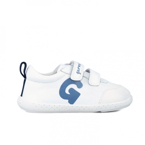 ZAPATILLA DEPORTE NIÑO RESPETUOSA GARBALIN VELCRO PIEL BLANC