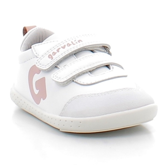 ZAPATILLA DEPORTE NIÑA RESPETUOSA GARBALIN VELCRO PIEL BLANC 2