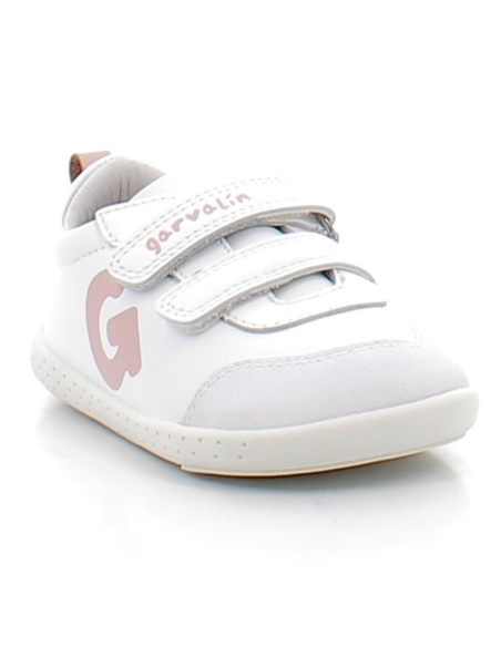 ZAPATILLA DEPORTE NIÑA RESPETUOSA GARBALIN VELCRO PIEL BLANC