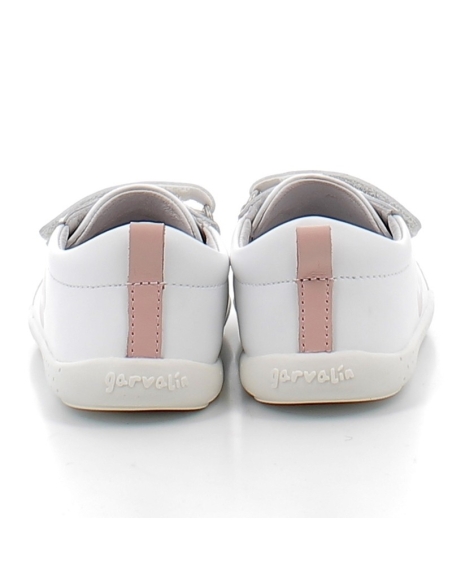 ZAPATILLA DEPORTE NIÑA RESPETUOSA GARBALIN VELCRO PIEL BLANC