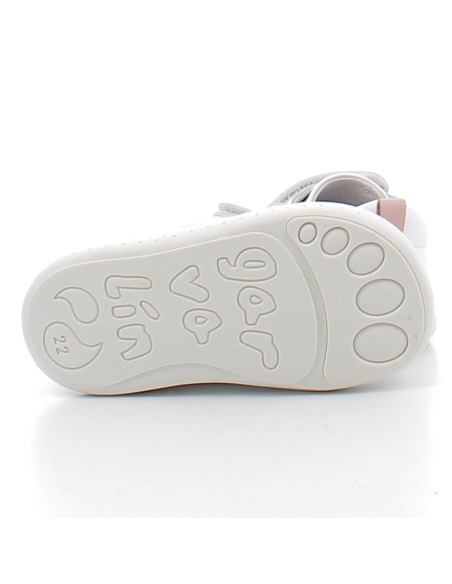 ZAPATILLA DEPORTE NIÑA RESPETUOSA GARBALIN VELCRO PIEL BLANC