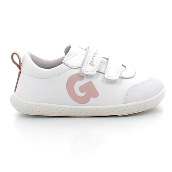 ZAPATILLA DEPORTE NIÑA RESPETUOSA GARBALIN VELCRO PIEL BLANC