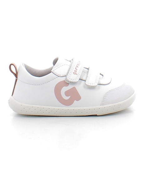 ZAPATILLA DEPORTE NIÑA RESPETUOSA GARBALIN VELCRO PIEL BLANC