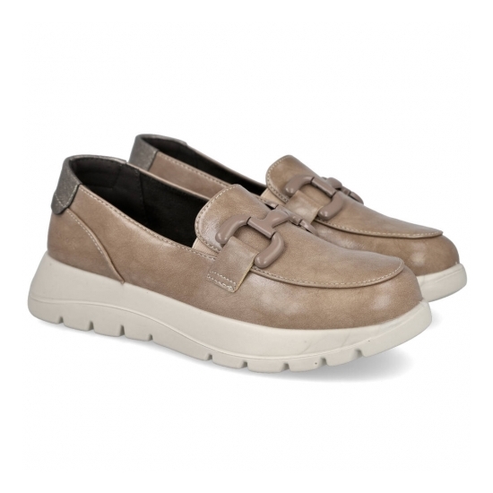 ZAPATO MUJER MOCASIN MY SOFT 24M623 TAUPE 2