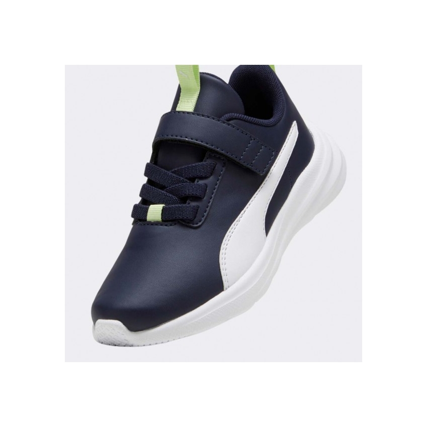 ZAPATILLA DEPORTE NIÑO PUMA VELCRO MARINO BLANCO