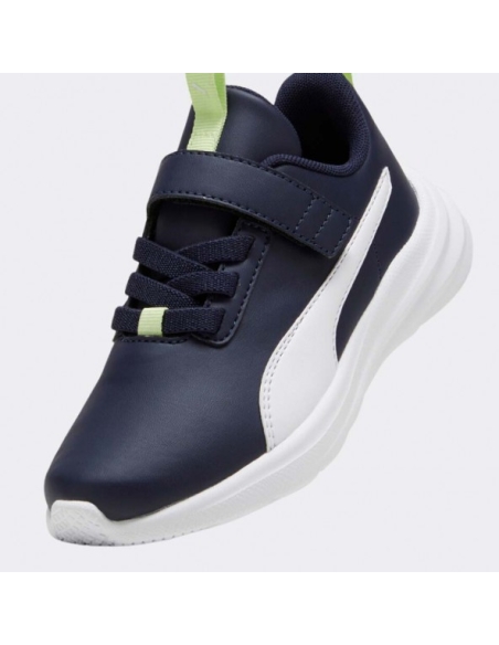 ZAPATILLA DEPORTE NIÑO PUMA VELCRO MARINO BLANCO