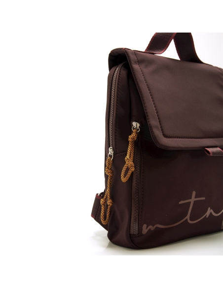 BOLSO MUSTANG ALBIN NYLEN BURDEOS NEGRO